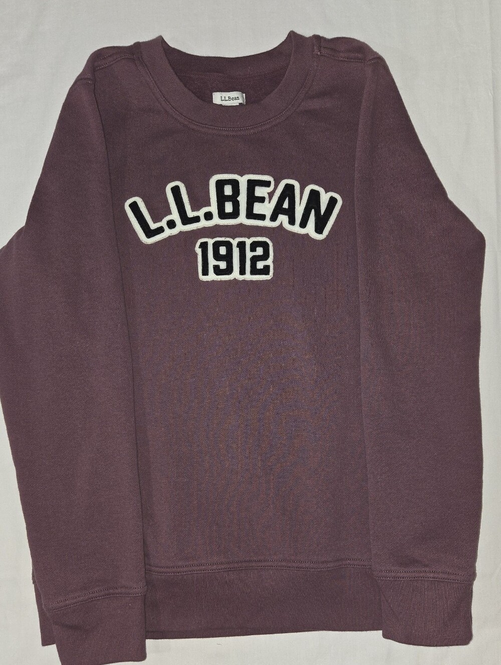 WOMENS L.L. BEAN CREWNECK SWEATER - MAUVE/MAROON
